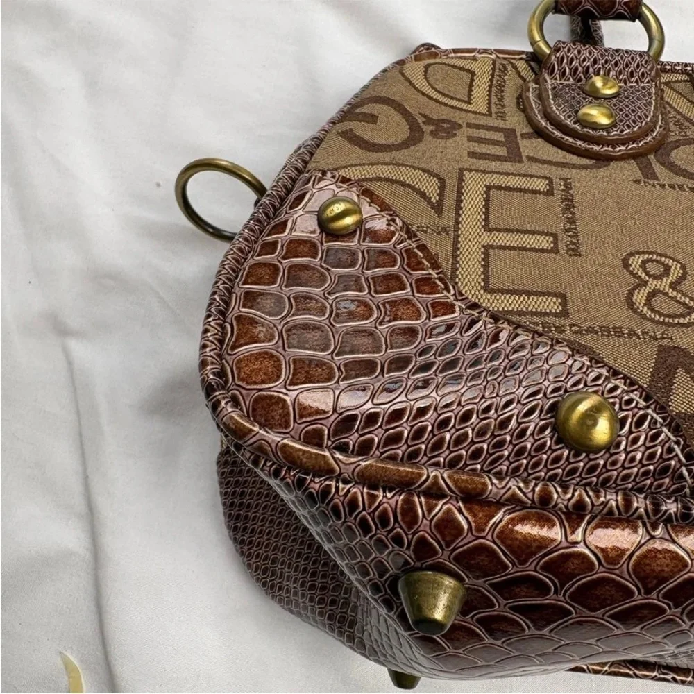 Dolce & Gabbana Brown Logo Shoulder Bag - Picture 3 of 10